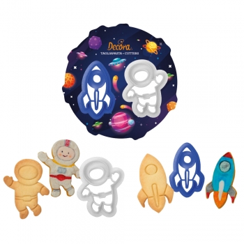 Cookie Cutter Set - Space with Embossing